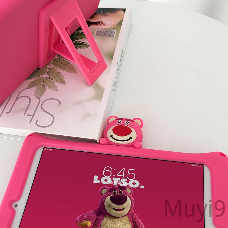 Ốp máy tính bảng họa tiết gấu cho iPad 2018 Mini1/2/3 Mini4c Mini5 AIR2 Pro9.7 2/3/4 6 | BigBuy360 - bigbuy360.vn