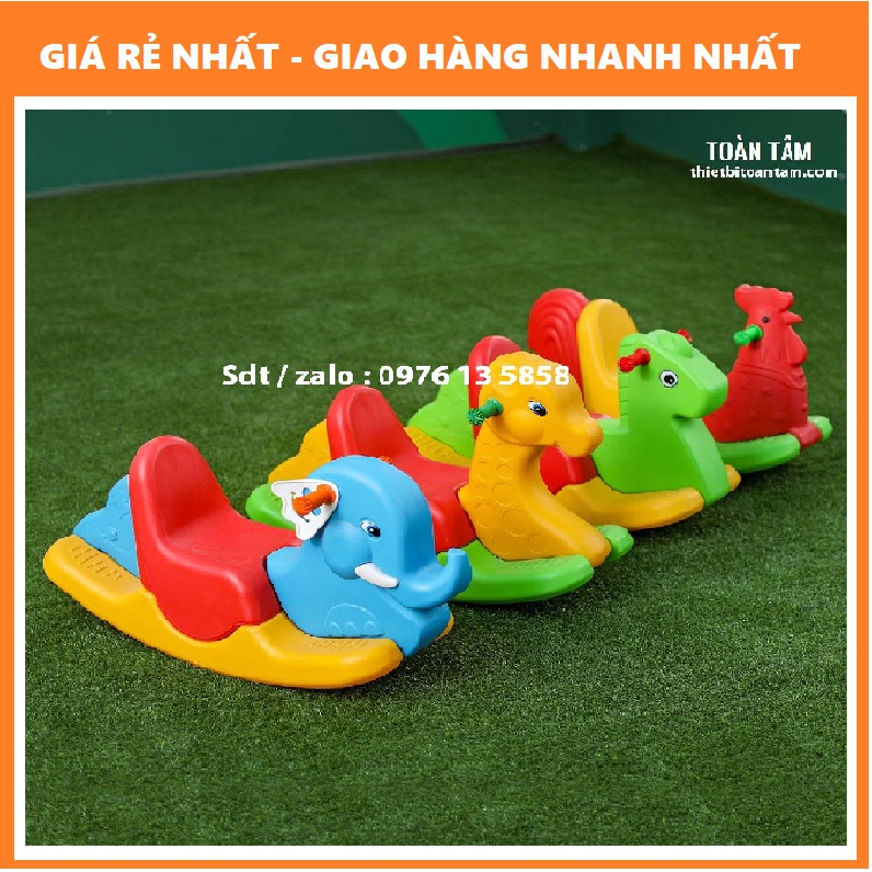 Bập Bênh con voi 3 khối mầm non giá rẻ nhất tphcm