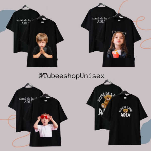 Áo thun tay lỡ ADLV form rộng Unisex nam nữ thời trang