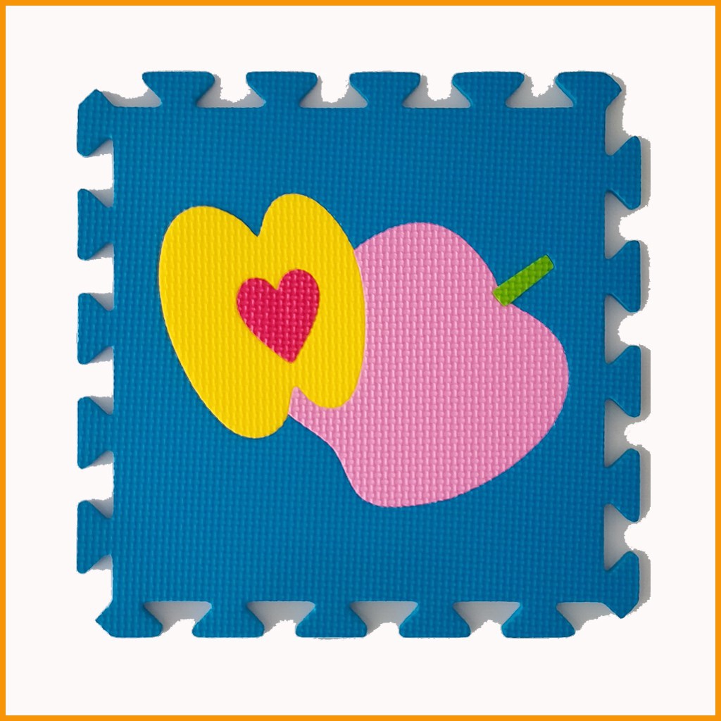 Thảm xốp cho bé hình trái cây - Kích thước mỗi tấm 30x30x1cm- Hàng Việt Nam