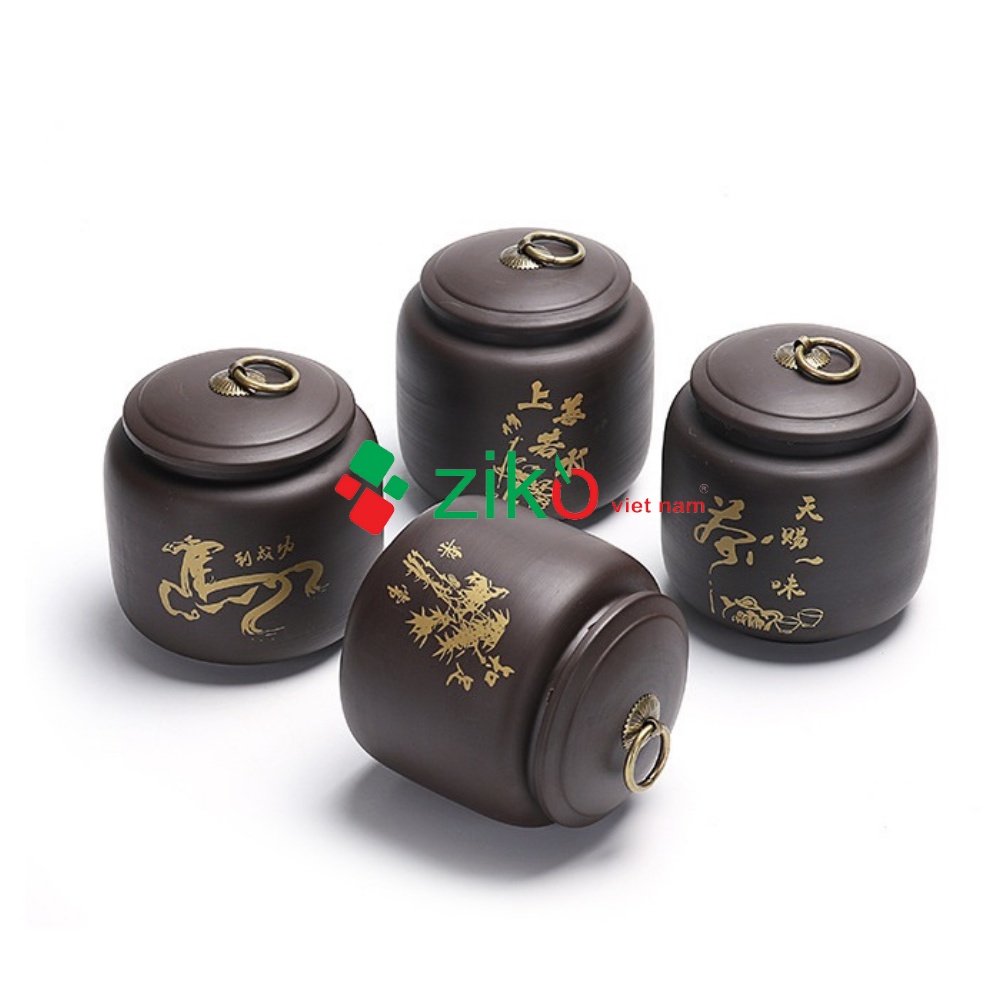 Hũ tử sa Bình đựng trà bằng tử sa 650ml Giá rẻ nhất Hà Nội mẫu giao ngẫu nhiên