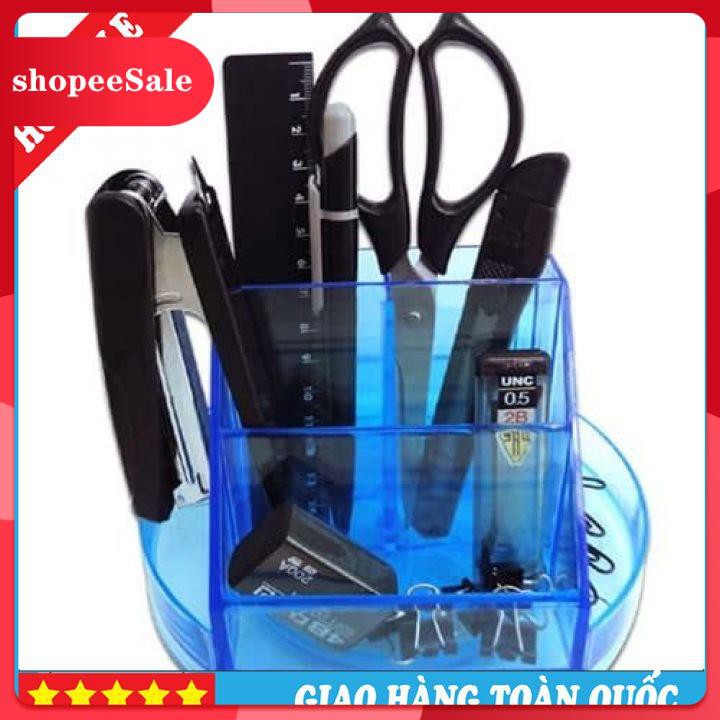 💕💕FREESHIP💕💕Khay Cắm Bút Viết Xoay Mica HR 311, Điện Thoại, Điều Khiển Vật Dụng Đa Năng Để Bàn Làm Việc