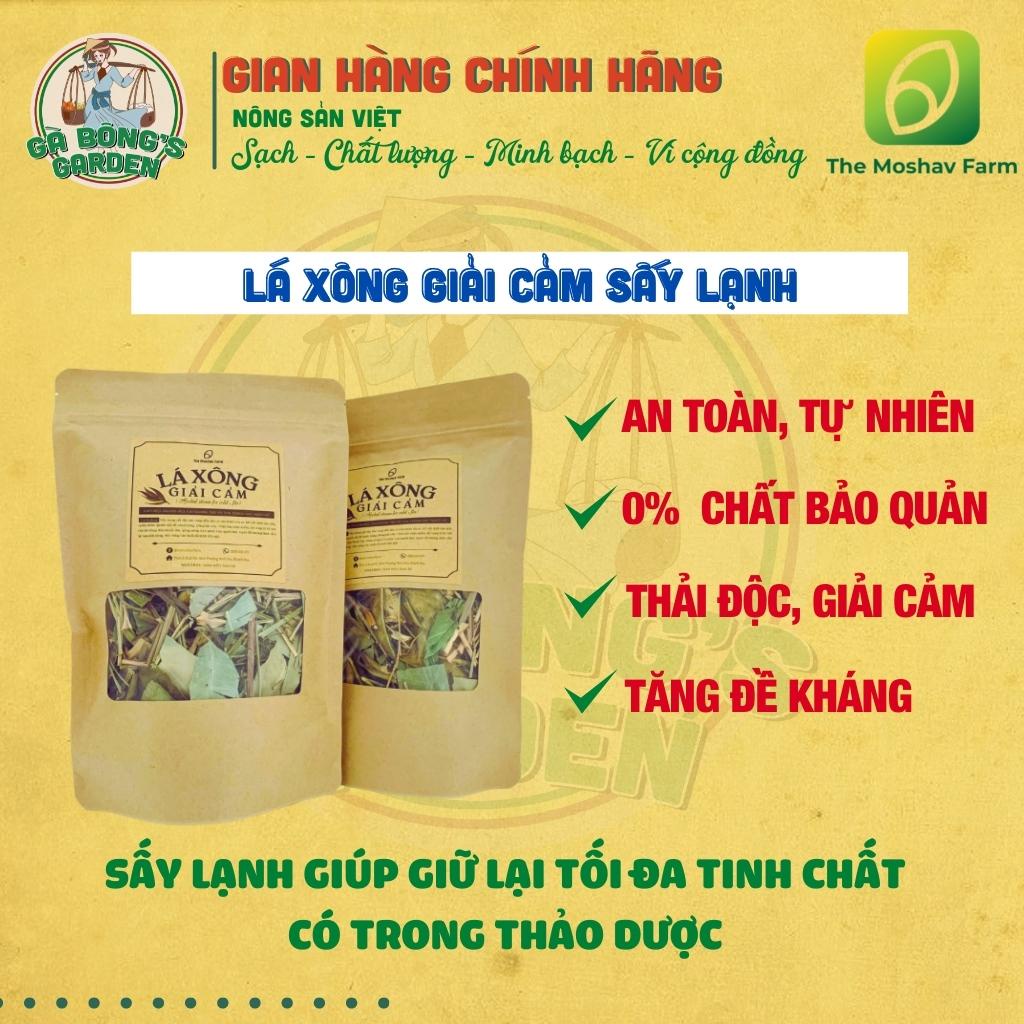 Lá Xông Giải Cảm The Moshav Farm Tăng Đề Kháng, Gói Xông Thảo Dược Sấy Khô Thải Độc 100g