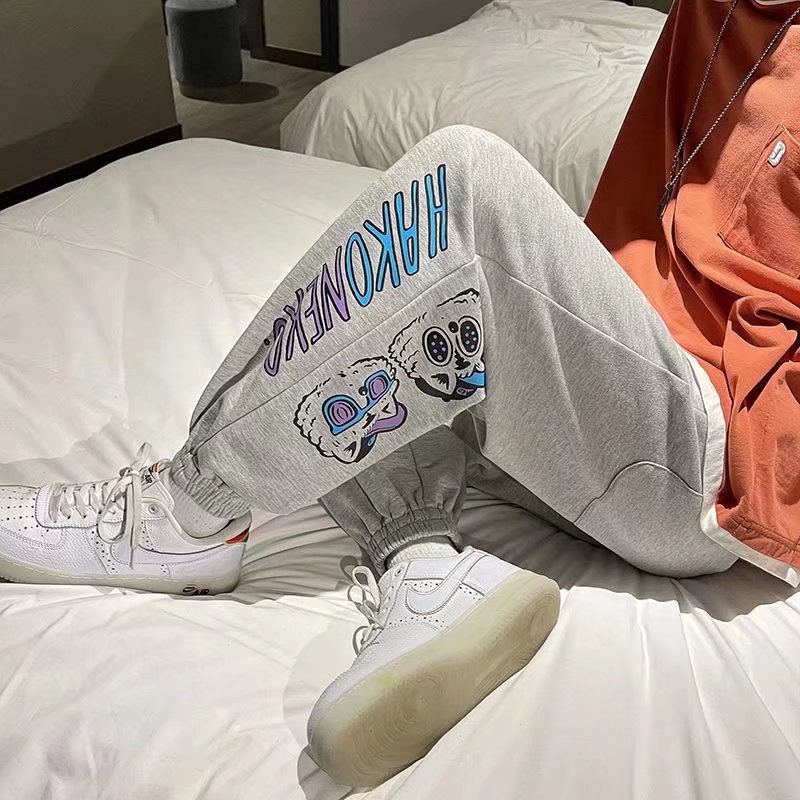 Quần Dài Thể Thao In Họa Tiết Hoạt Hình Vui Nhộn Phong Cách Harajuku Thời Trang Mùa Hè Cho Nam Cỡ M-3XL 2022