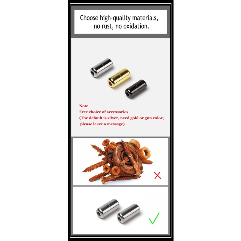 Dây Giày Không Cần Buộc Bằng Kim Loại Dạng Tròn Khóa Kim Loại An Toàn Dành Cho Người Lớn Tuổi Và Trẻ Em