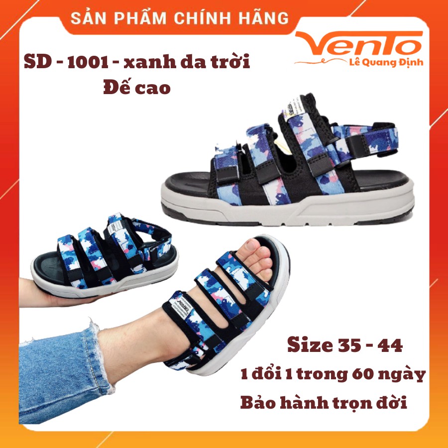 [Mã FATHANG5 giảm 10K đơn 50K] Giày Sandal Vento Nam Nữ - SD 1001 - xanh dương quai vải dù full Size (camo)