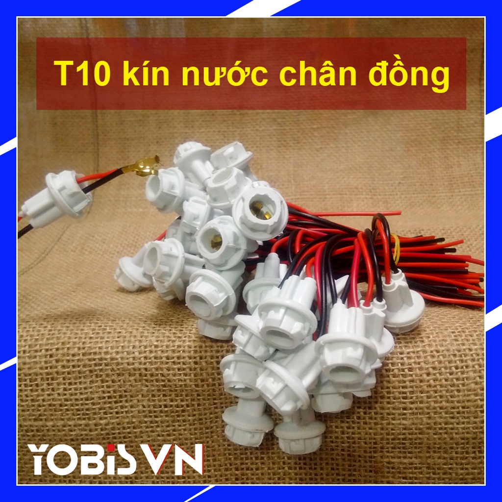 Đui đèn chân T10 Dành cho xe Ô tô và xe máy