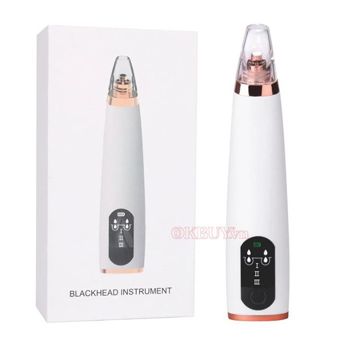 Máy hút mụn mini pin sạc 3 đầu Blackhead Instrument giá rẻ