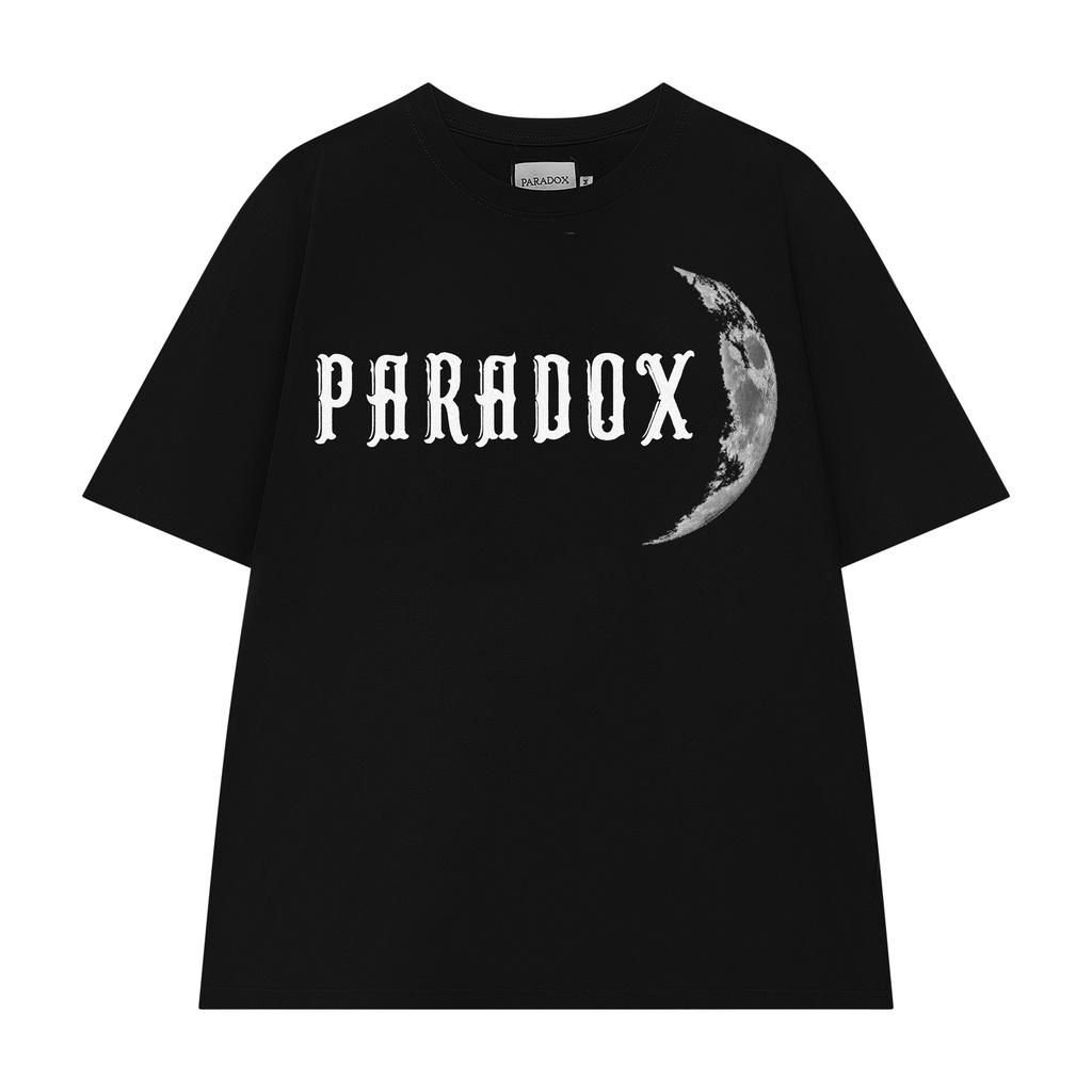 Áo thun form rộng Paradox tay lỡ - Unisex - In hình - MUSING - Màu đen | BigBuy360 - bigbuy360.vn