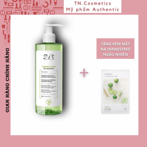 Sữa Rửa Mặt SVR SebiaClear Gel Moussant, Sữa Rửa Mặt Cho Da Dầu, Nhạy Cảm, SRM SVR 55ml, 200ml, 400ml SRM491