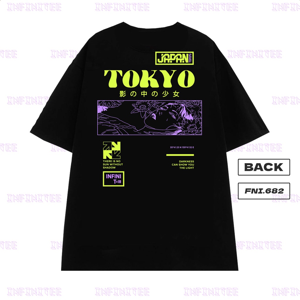 Áo thun INFINITEE Fni0678-B, Thun 100% Cotton - form rộng Unisex.