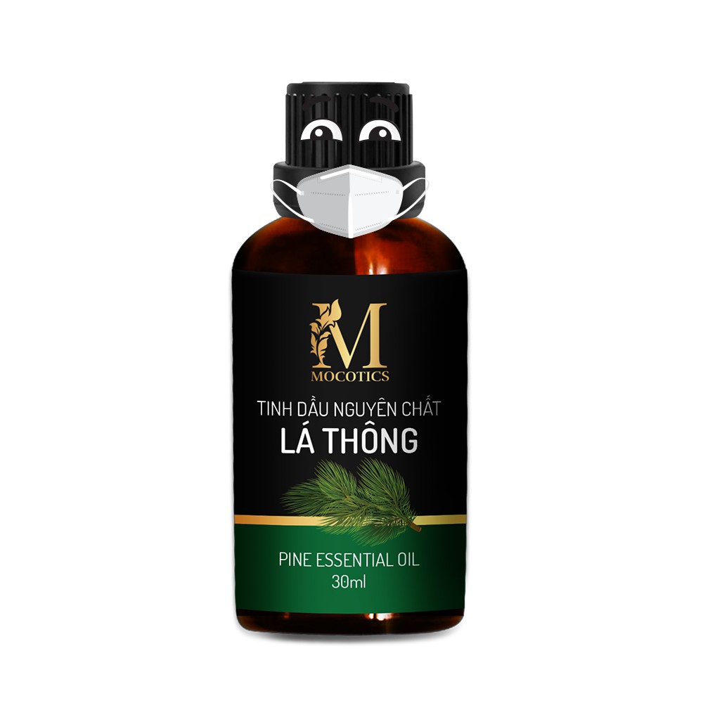 Tinh Dầu Lá Thông MOCOTICS Chai 30ML | 100% Thiên Nhiên Nguyên Chất | Xông Thơm Phòng | Tặng lọ treo tinh dầu treo xe