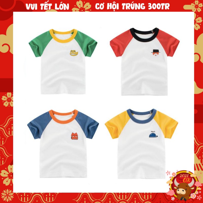 Áo thun cho bé in hình XE OTO ngộ nghĩnh chất cotton