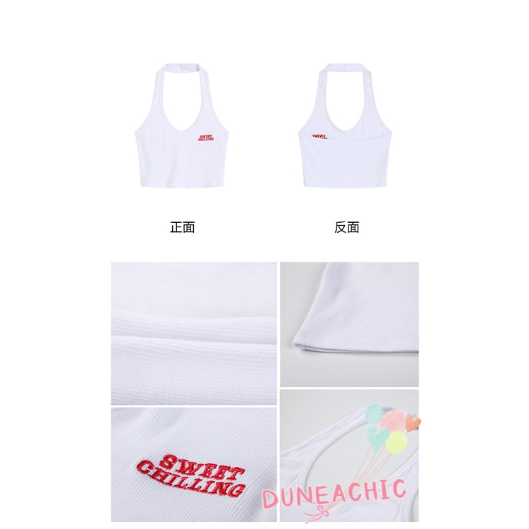 DUNEA Áo Hai Dây Hở Lưng Gợi Cảm Dành Cho Nữ