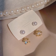 Bông Tai Ngọc Trai Thời Trang Hàn Quốc Đơn Giản