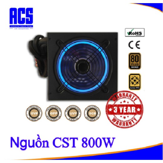 Nguồn Vision LUX800-RGB 800W. Vi Tính Quốc Duy