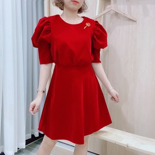 ĐẦM NHUNG NINAL LÊ HỞ LƯNG SIÊU ĐẸP NHÉ [ Ảnh Thật Shop Tự Chụp ] hàng chuẩn đẹp có sẵn