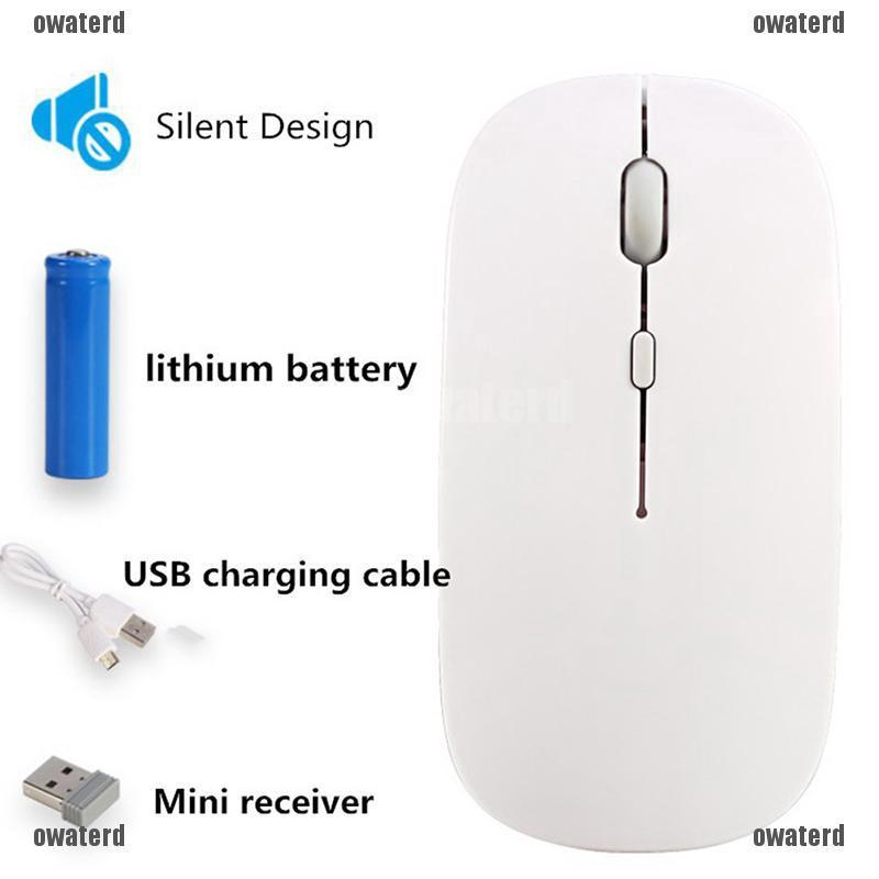 ★GIÁ RẺ★ Rechargeable Bluetooth Wireless Mouse Silent USB Optical Mice for Computer PC