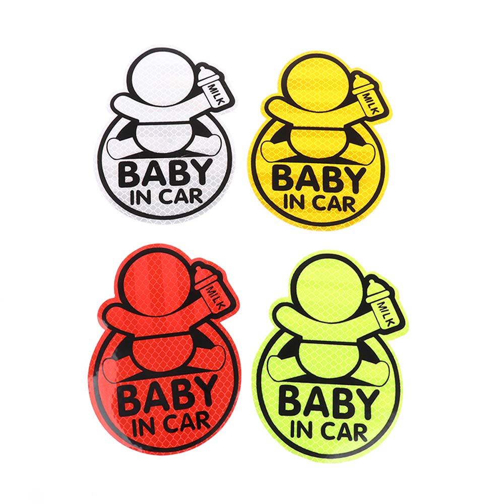 1 Miếng Dán Trang Trí Cửa Sổ Xe Hơi Phản Quang Thời Trang