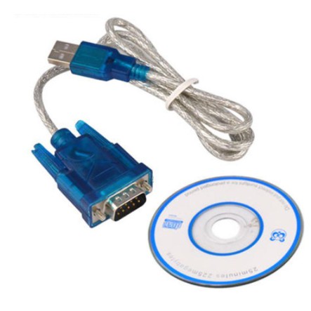 Cáp chuyển đổi từ cổng USB 2.0 sang RS232 Serial 9 Pin DB chuyên dụng (kèm theo đĩa driver)