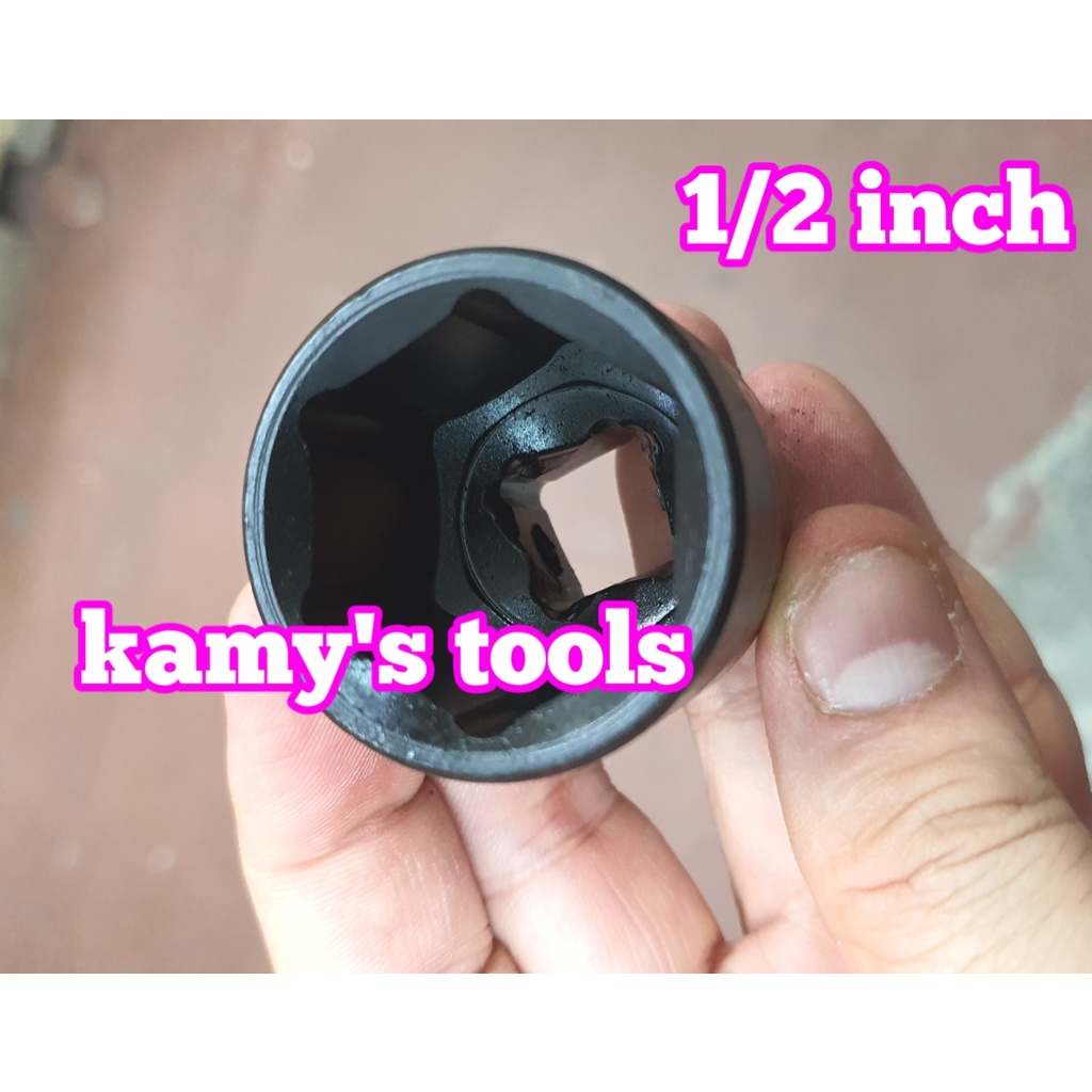 Đầu tuýp đen ngắn 1/2 inch 8-32mm lục giác hiệu LS