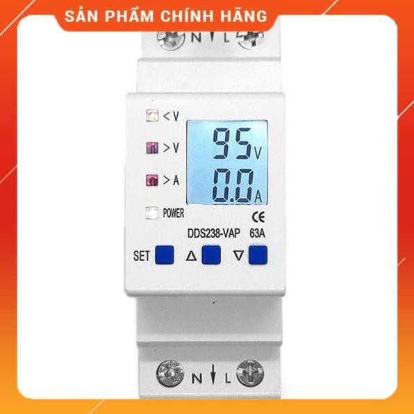 Hàng cao cấp Đồng hồ đo công suất tiêu thụ có bảo vệ quá áp quá dòng HIKING DDS238-VAP 63A