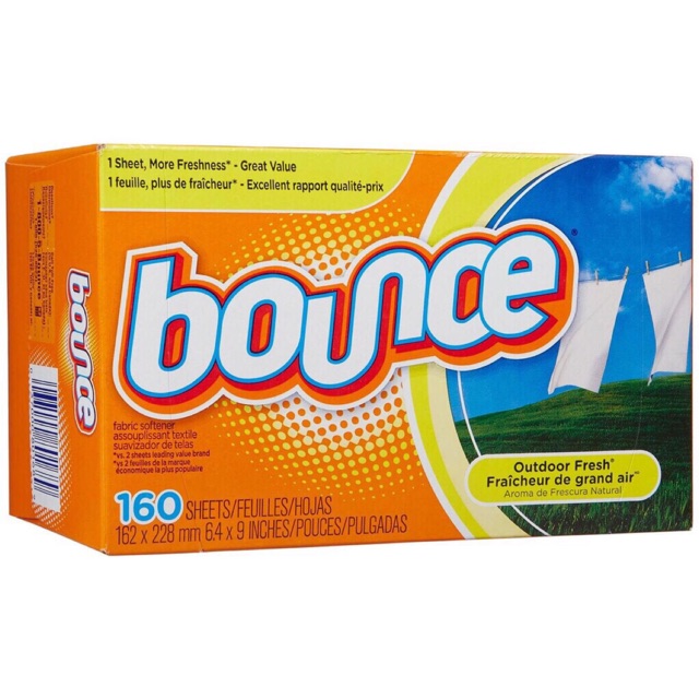 Giấy thơm quần áo Bounce 1 hop 160tờ