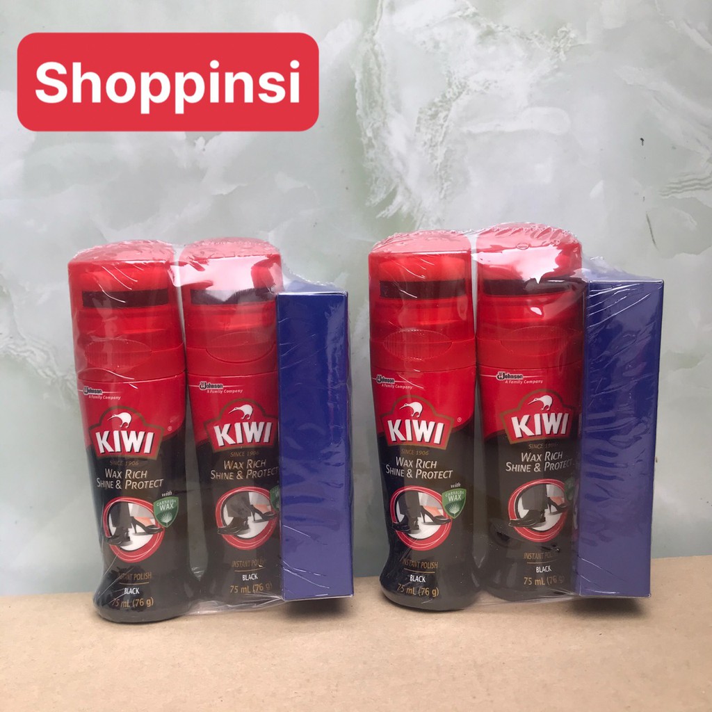 Combo Xi nước đánh giầy KIWI màu đen 75ml ( khô nhanh ) – Tặng kèm vớ nam