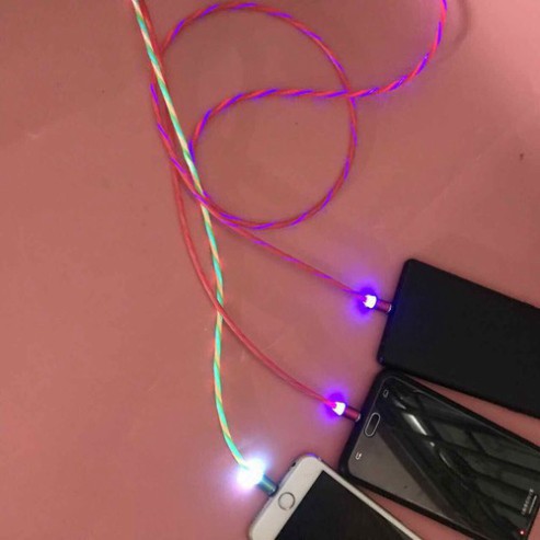 Cáp sạc nam châm dây phát sáng cho điện thoại iphone, sam sung, xiaomi, oppo, huawei onestore