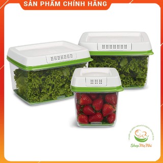 [Có sẵn] Set 3 hộp đựng rau củ Rubbermaid Freshwork.