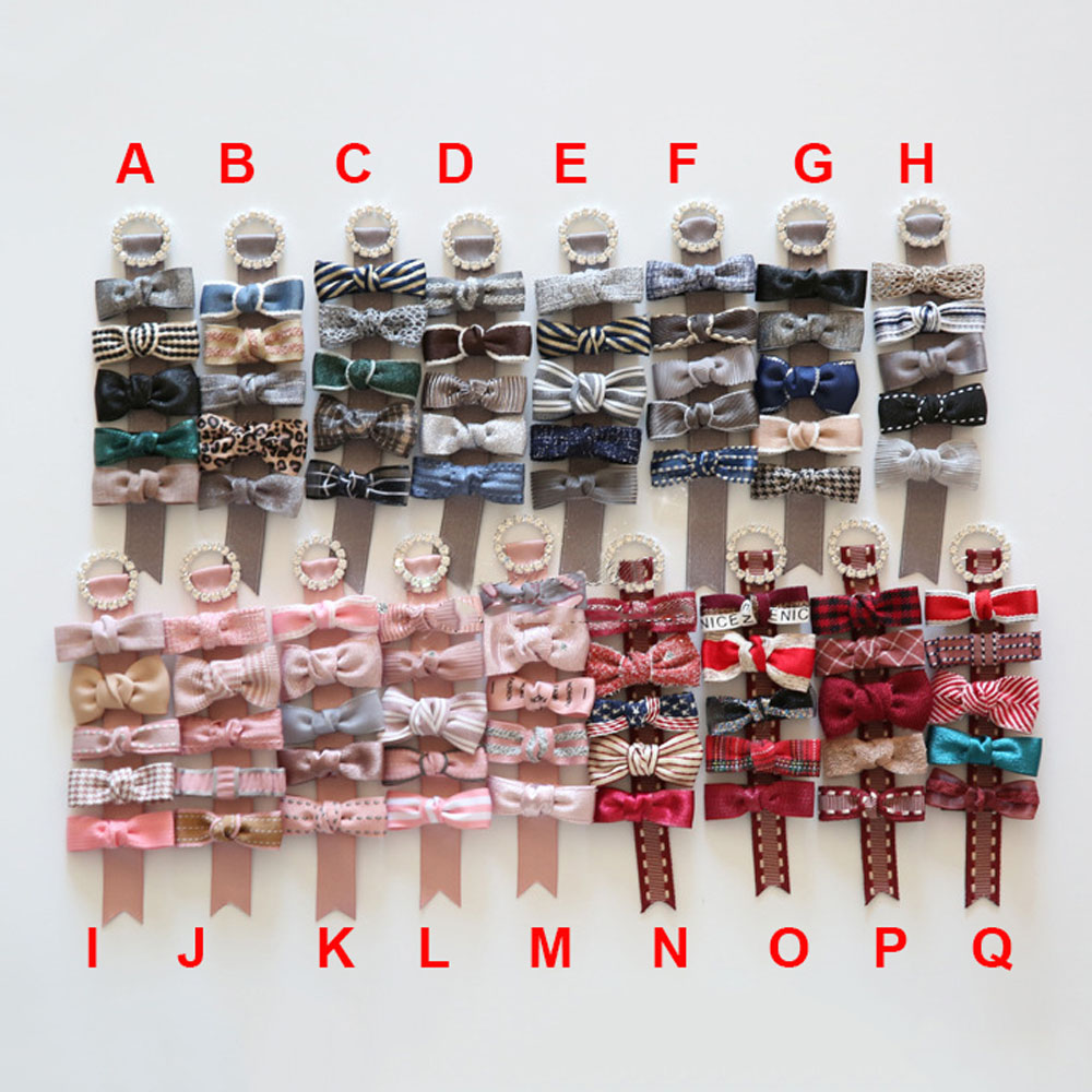 Set 5 Kẹp Tóc Nơ Xinh Xắn Cho Bé Gái