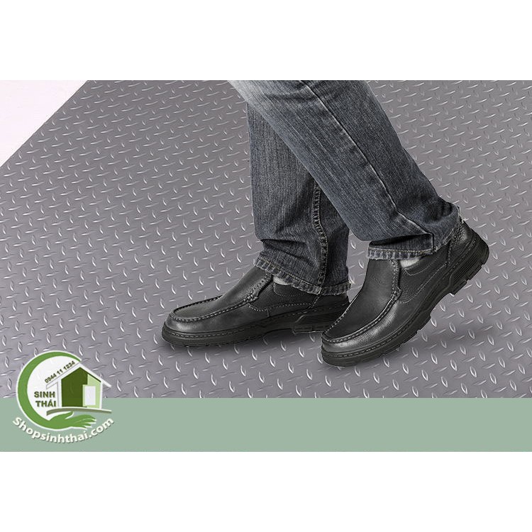 Thảm nhựa que diêm màu xám-chống trơn trượt - khổ 1,2m -