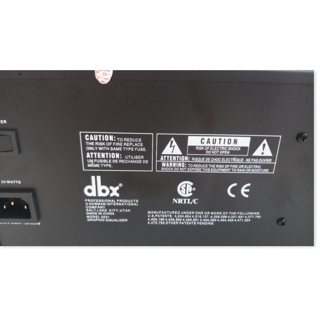 Lọc âm EQ DBX - 2231 chuẩn loại 1