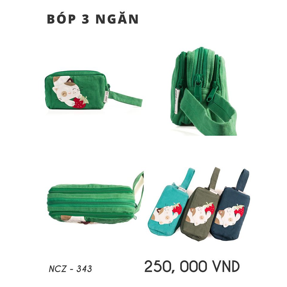 Bóp 3 ngăn tiện lợi Pet Shop NCZ-343