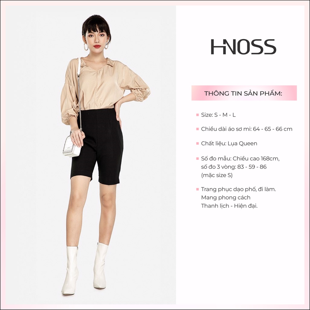 HNOSS - Áo sơ mi cổ tim - CMS12012034