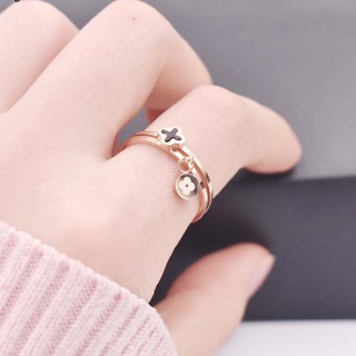 Bộ 2 Chiếc Nhẫn Titan Không Đen TT 1876