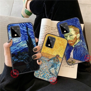 Ốp điện thoại mềm họa tiết bức tranh đêm đầy sao Van Gogh 325C cho Samsung A31 A42 A02 A12 A32 A52 A72 F62 M62