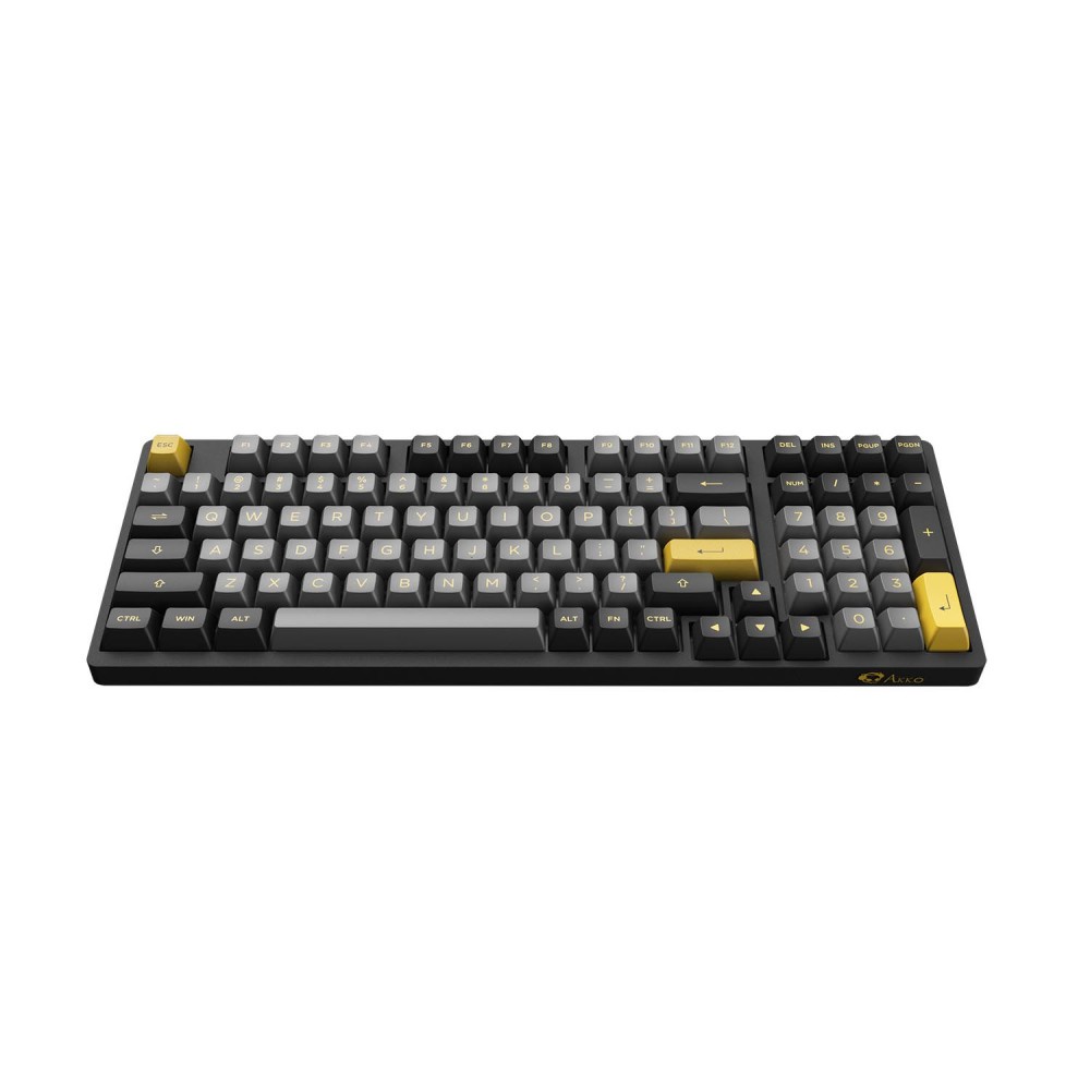 Bàn phím cơ không dây AKKO 3098N Multi-modes Black Gold