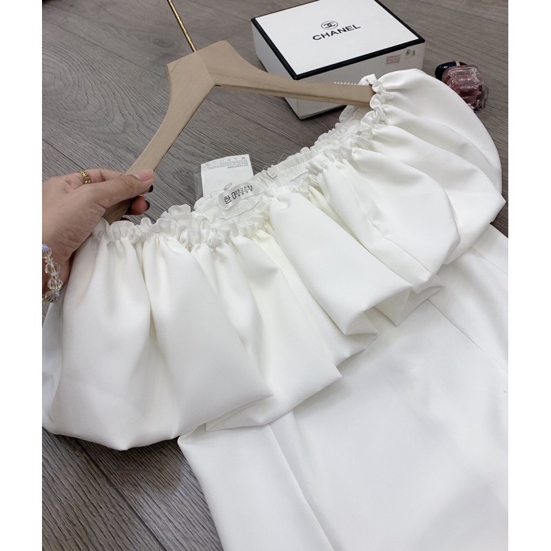 Váy trễ vai bồng sang chảnh Chất tuyết mưa | BigBuy360 - bigbuy360.vn