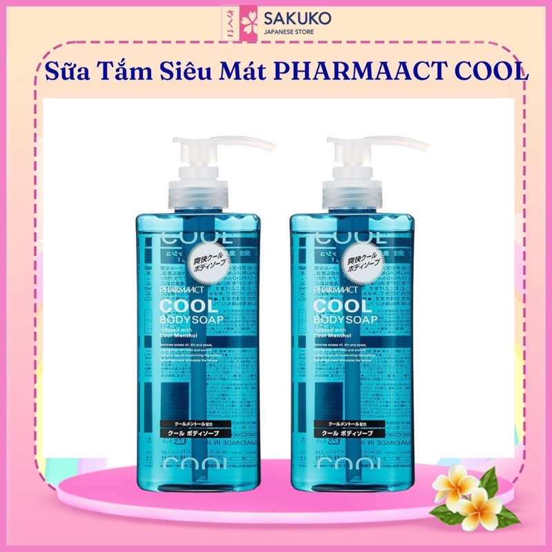 Sữa tắm Pharmaact Men's siêu mát 600ml-[SAKUKO-Hàng Nhật Nội Địa]