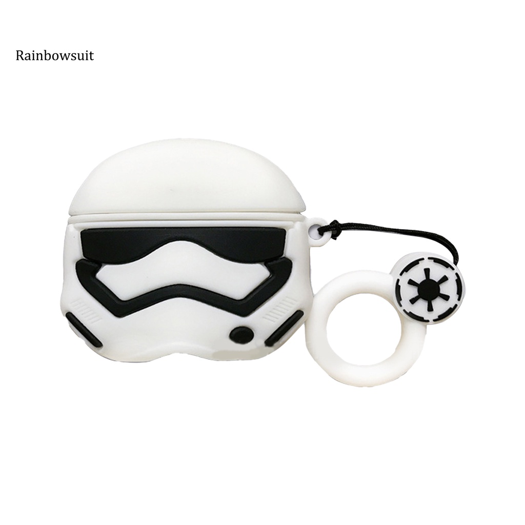 Vỏ bảo vệ hộp sạc tai nghe darth-vader black samurai thích hợp cho AirPods 1/2 AirPods Pro 3