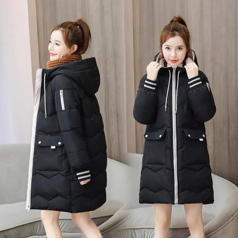 Áo khoác phao dáng lỡ siêu xinh cực kì dày dặn hàng QCCC