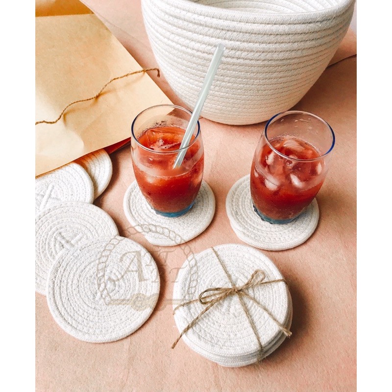 Miếng lót ly / đế lót ly cotton siêu xinh