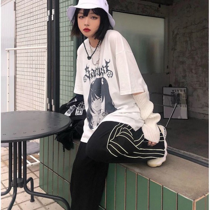 Áo thun tay lỡ Unisex Awesometee, áo phông form rộng ATL M398-79
