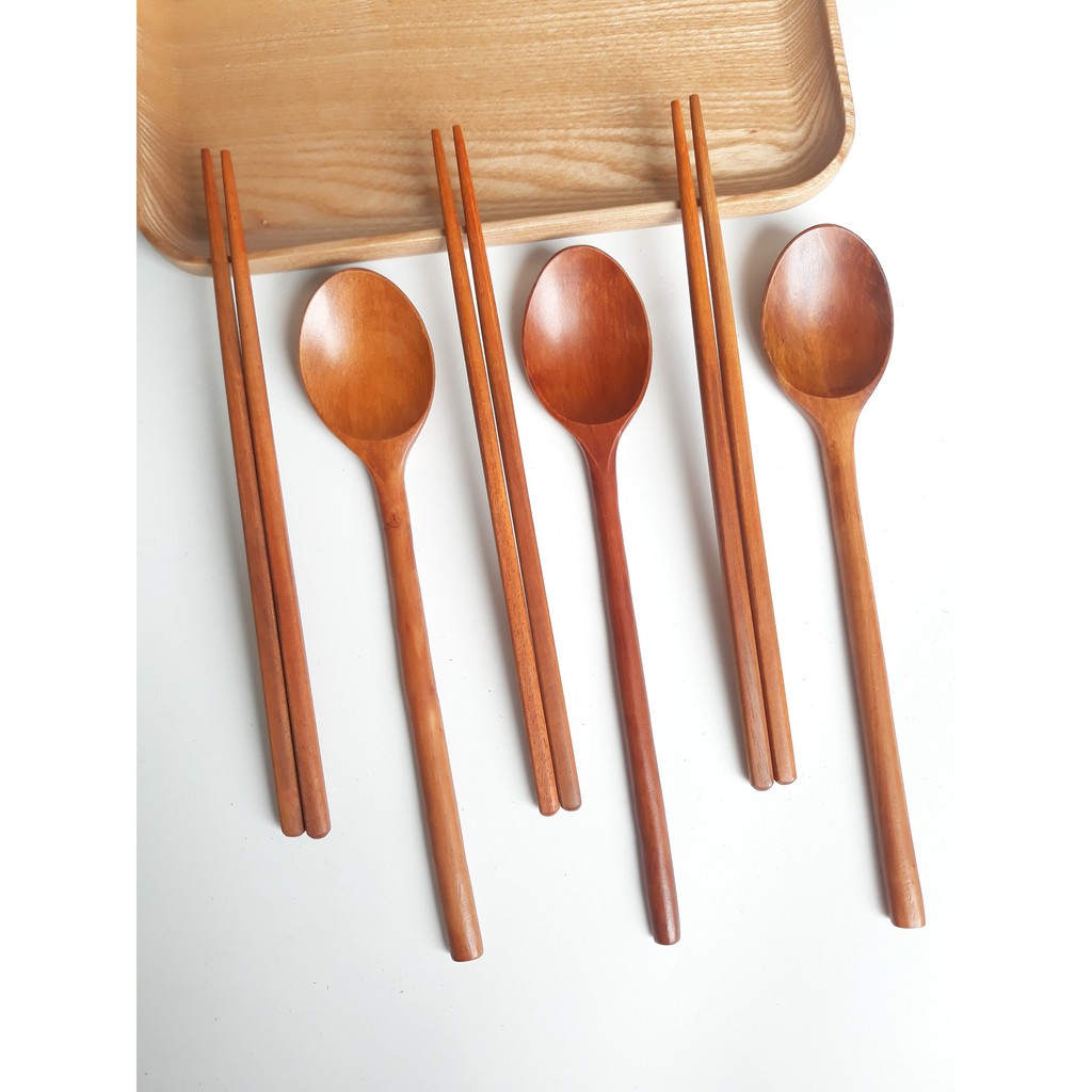 Đũa gỗ cẩm trơn đầu tròn 23 cm