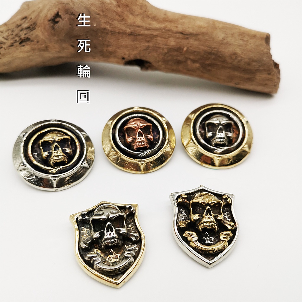 Nút Đồng Thau Hình Bộ Xương Làm Túi Da Diy