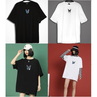 Áo in 3D hình bướm 2 màu màu đen, trắng đang hot ạ