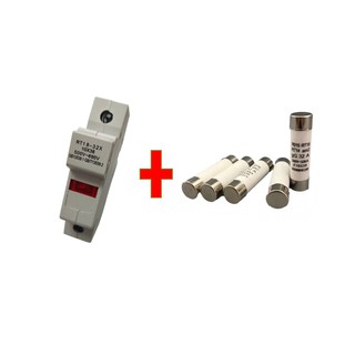 Bộ đế cầu chì sứ RT18-32X 1P giá rẻ gồm vỏ chì và ruột chì