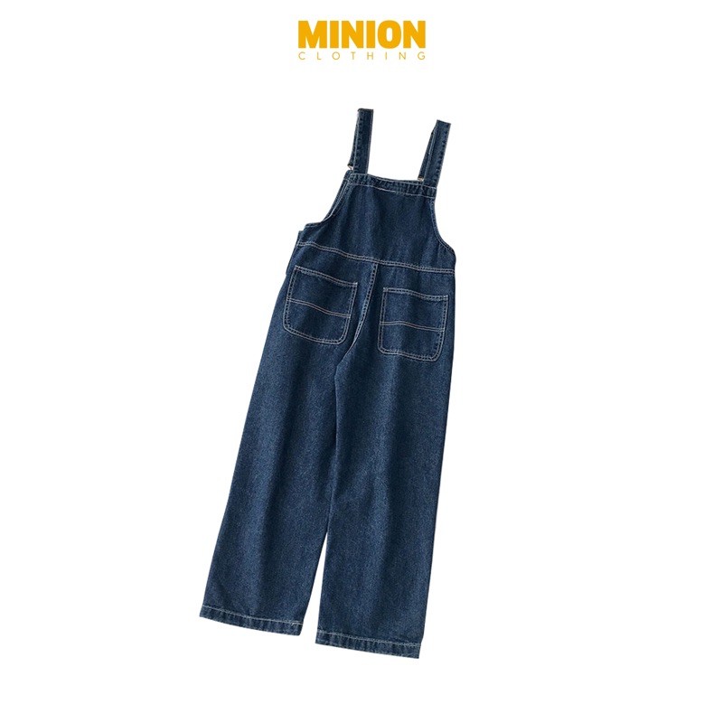 Quần yếm jeans MINION CLOTHING dáng Unisex form rộng Ulzzang Streetwear Hàn Quốc chất bò dày dặn QY3259 | BigBuy360 - bigbuy360.vn