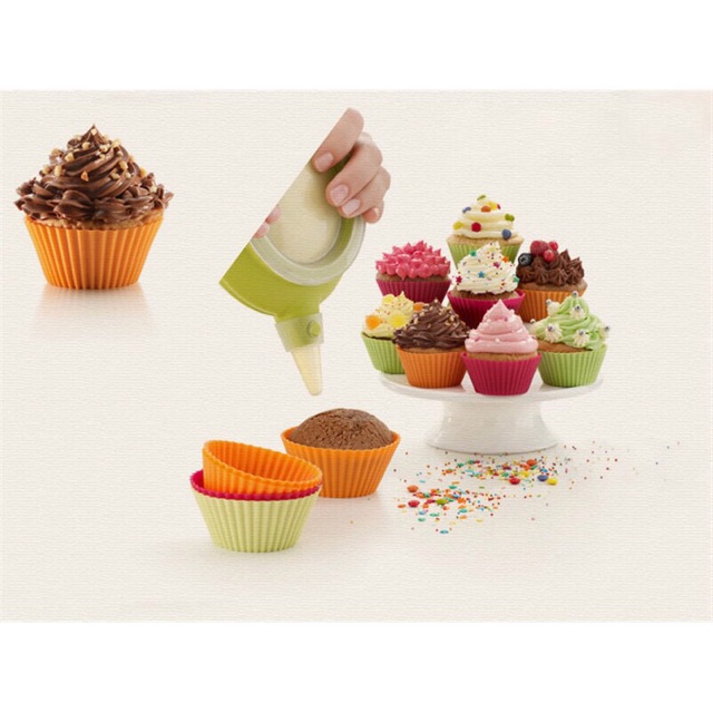 [Mã LIFE2403ALL giảm 10% đơn 50K] Khuôn cupcake silicon